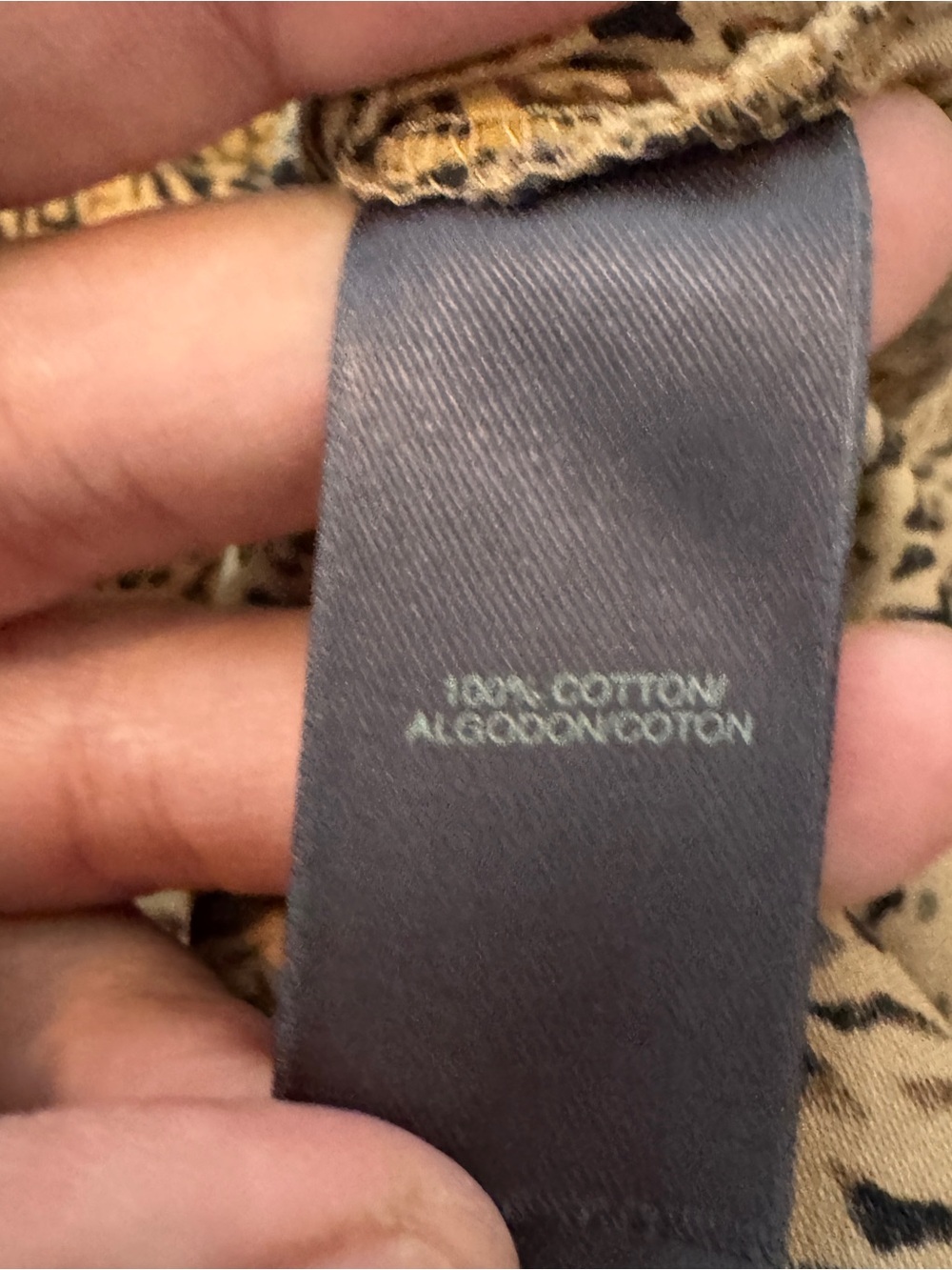 Liz Claiborne Leopard Print Button Front Blouse 100% Cotton Size M - Picture 5 of 5